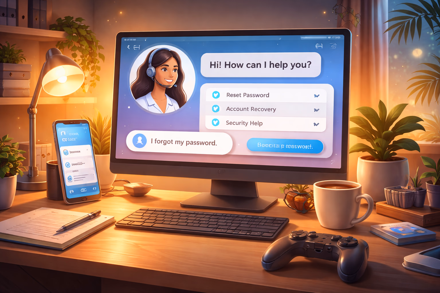 Helpful support-themed 786Bet login assistance screen with bright interface and welcoming service mood